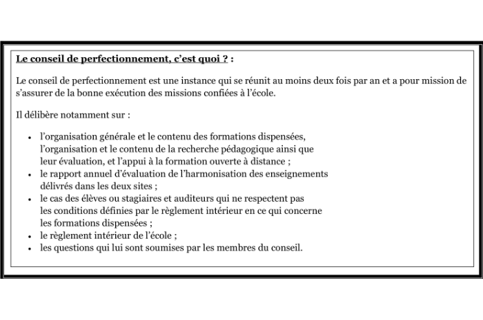 Texte conseil perf